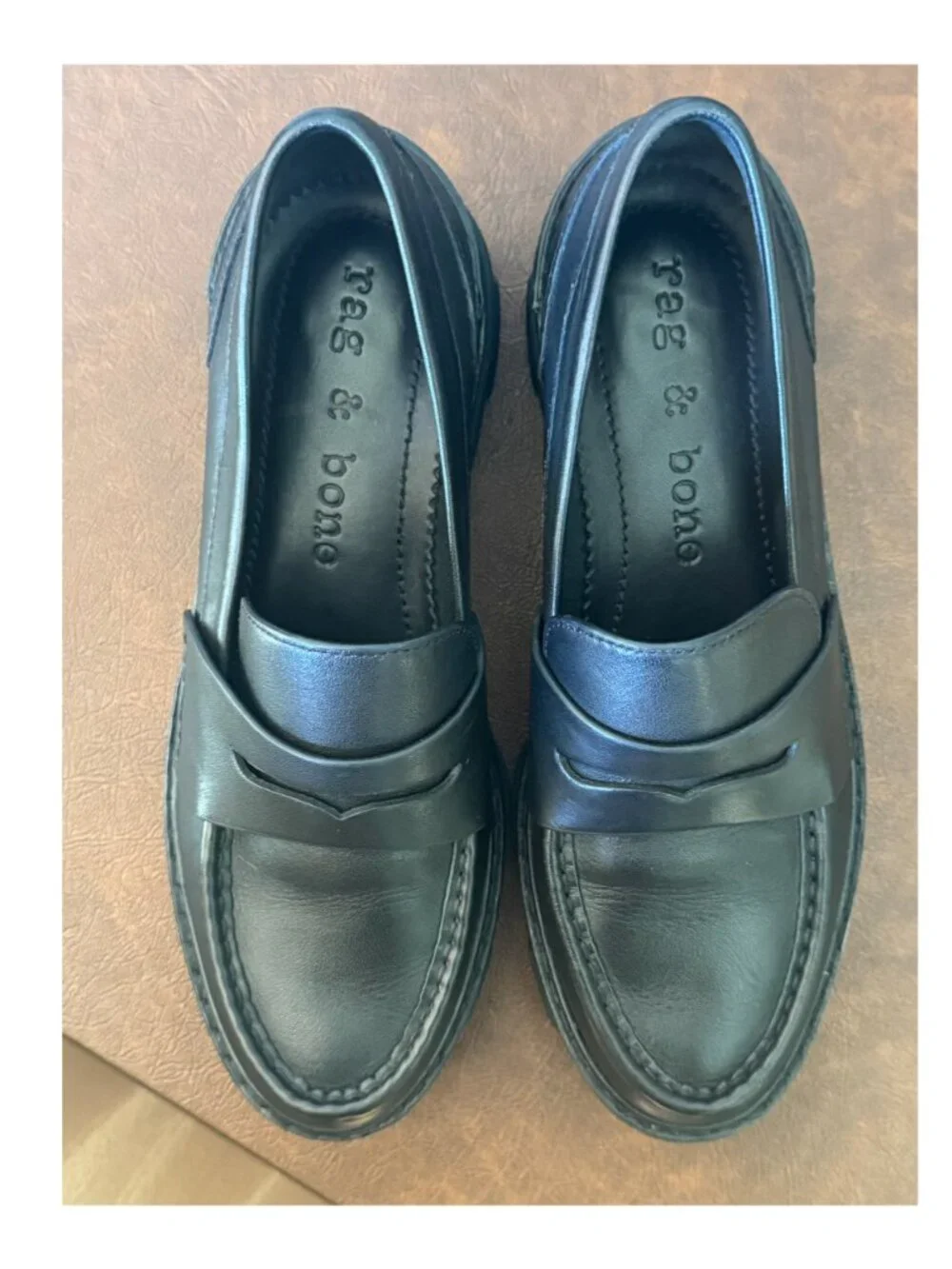 Rag & Bone Black Shiloh Loafer